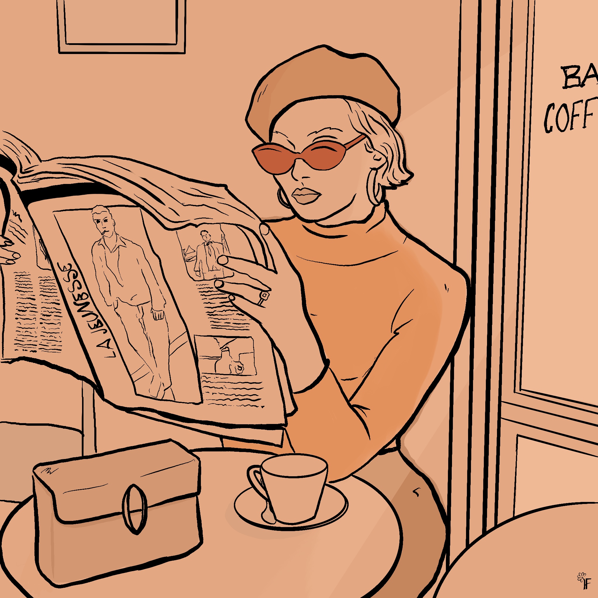 Coffe and newspapers